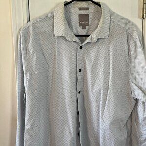 men's long sleeve dress shirt L